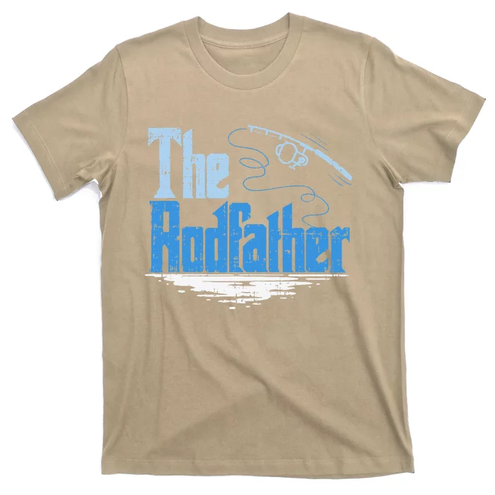 The Rodfather Funny Fishing Parody Gift T-Shirt