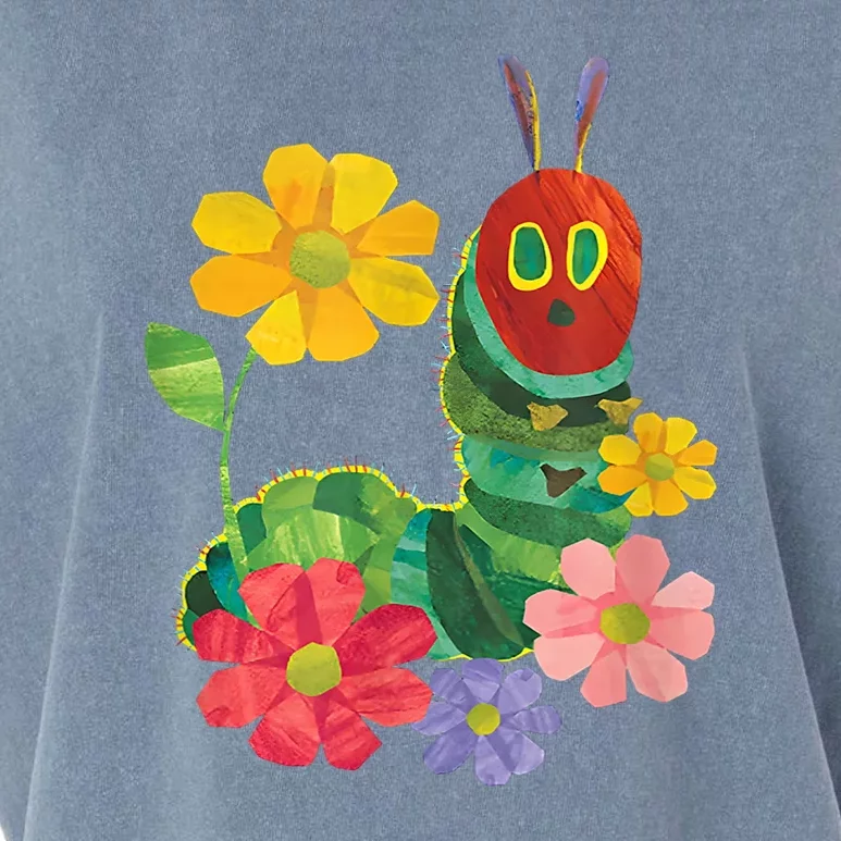 Teacher Retro Flowers And Hungry Caterpillar Kindergarten Gift Garment-Dyed Women's Muscle Tee