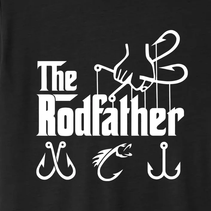 The Rodfather. Funny Fishing For Fisherman Dad Fathers Day Gift ChromaSoft Performance T-Shirt