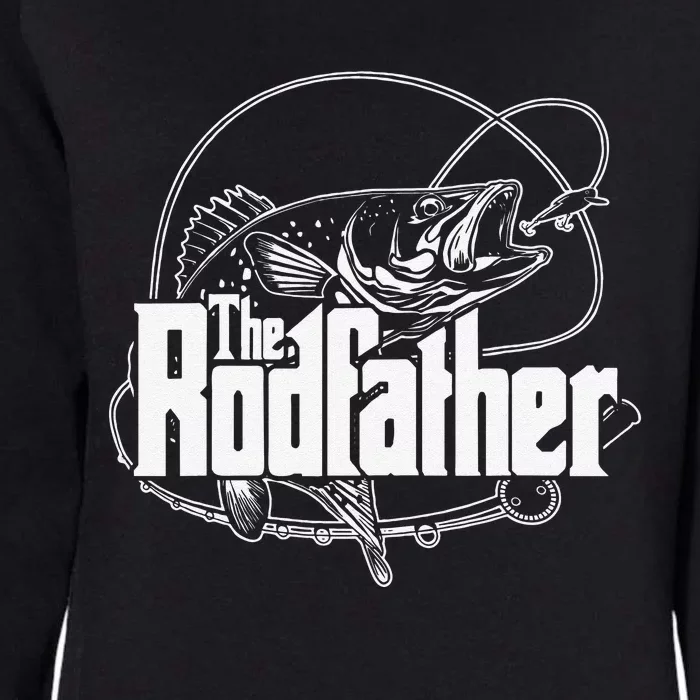 The Rodfather Funny Parody Fishing Gifts Womens California Wash Sweatshirt