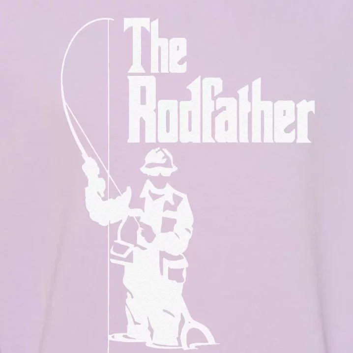 The Rodfather Fishing Funny Fishing Gift Garment-Dyed Sweatshirt