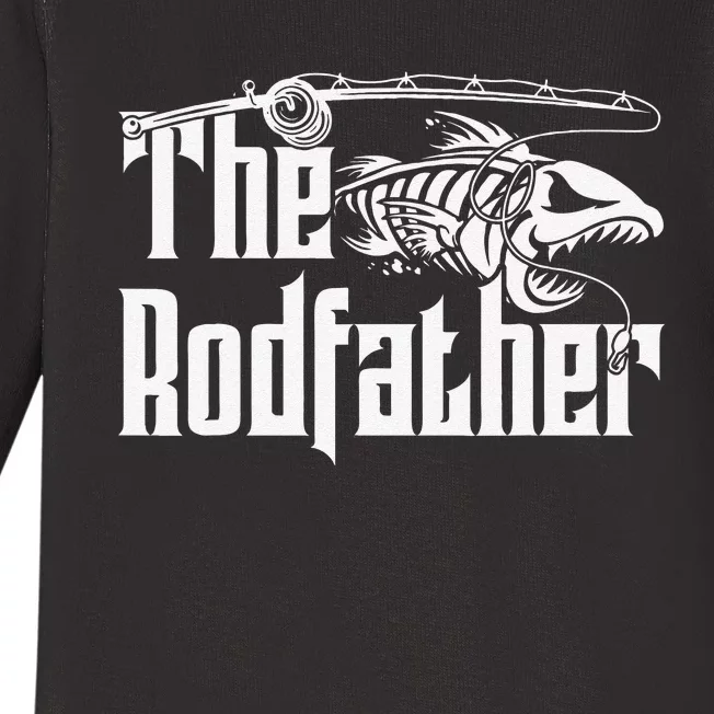 The Rodfather Fishing Baby Long Sleeve Bodysuit