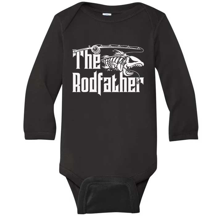 The Rodfather Fishing Baby Long Sleeve Bodysuit