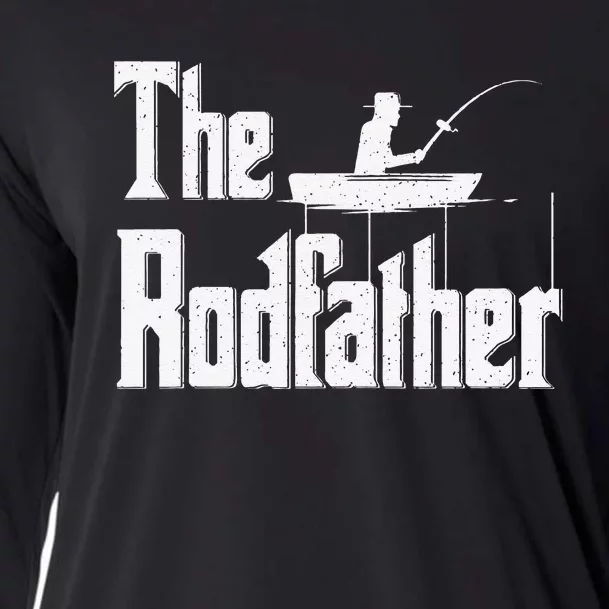 The Rodfather Funny Fishing Dad Gift Cooling Performance Long Sleeve Crew