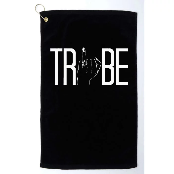 Tribe Ring Finger Wedding Bridal Bachelorette Party Matching Platinum Collection Golf Towel