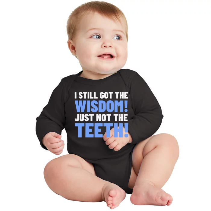 Tooth Removal Gifts & Funny Wisdom Teeth Baby Long Sleeve Bodysuit