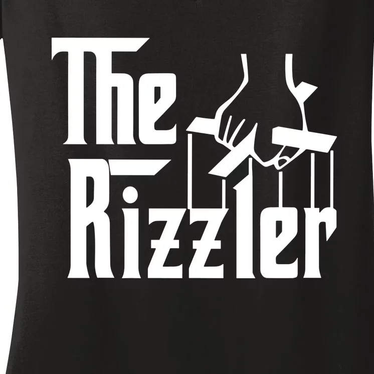 The Rizzler Godfather Women's V-Neck T-Shirt