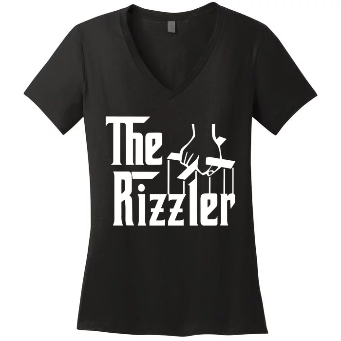 The Rizzler Godfather Women's V-Neck T-Shirt