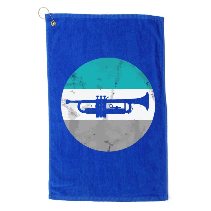 Trumpet Retro Gift For Men Women Boy Girl Platinum Collection Golf Towel