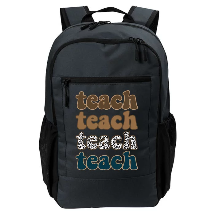 Teach Retro Gift For Teacher Daily Commute Backpack