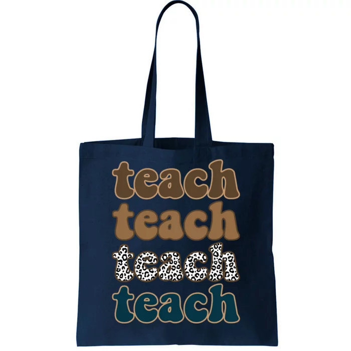 Teach Retro Gift For Teacher Tote Bag