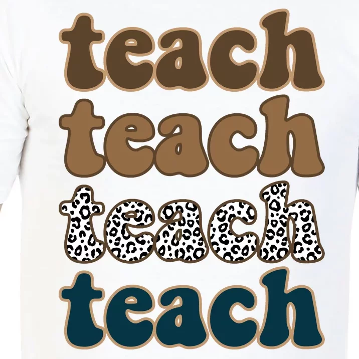 Teach Retro Gift For Teacher Comfort Colors T-Shirt