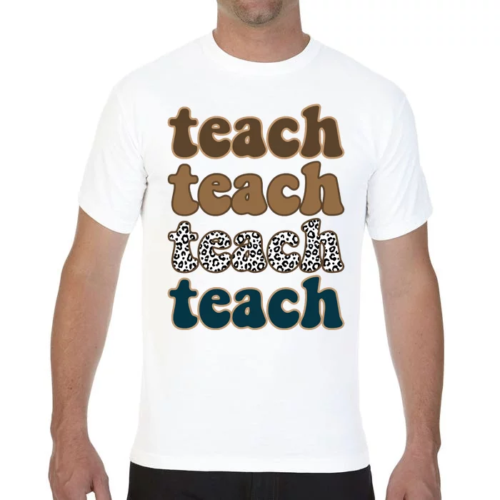 Teach Retro Gift For Teacher Comfort Colors T-Shirt