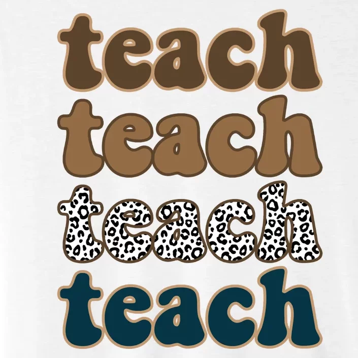 Teach Retro Gift For Teacher ChromaSoft Performance T-Shirt