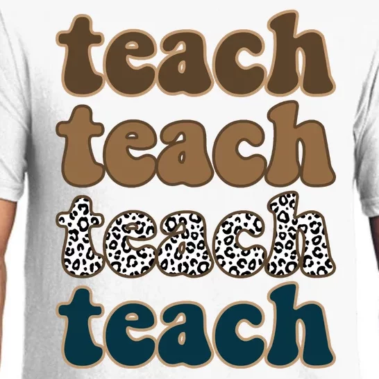 Teach Retro Gift For Teacher Pajama Set