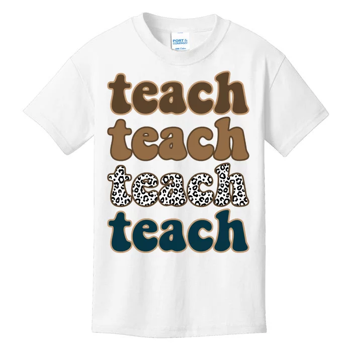 Teach Retro Gift For Teacher Kids T-Shirt