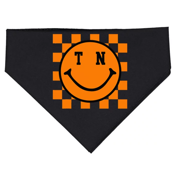 Tennessee Retro Happy Checkerboard USA-Made Doggie Bandana