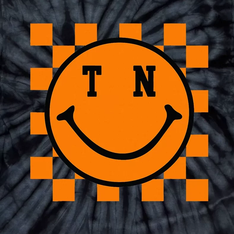 Tennessee Retro Happy Checkerboard Tie-Dye T-Shirt