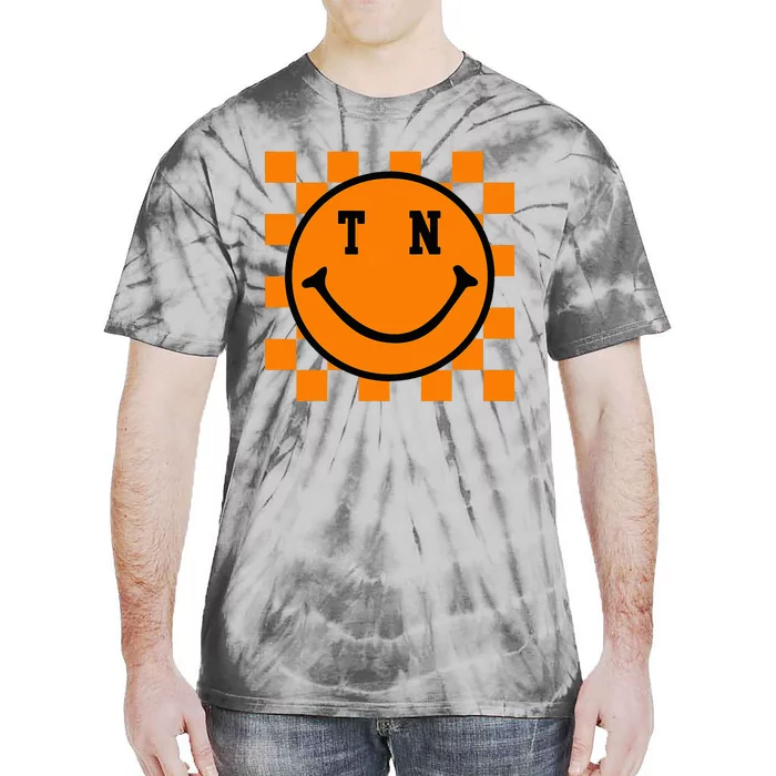 Tennessee Retro Happy Checkerboard Tie-Dye T-Shirt