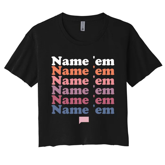 The Real Housewives Of Beverly Hills Name Em Repeat Women's Crop Top Tee