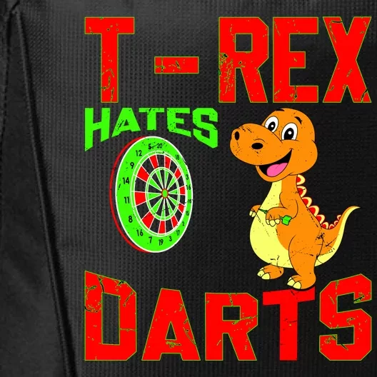 T Rex Hates Darts City Backpack