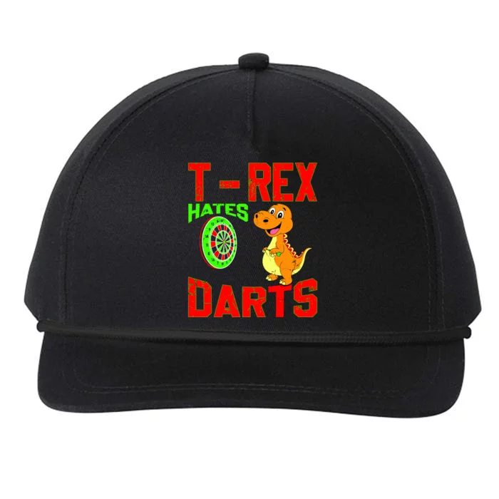 T Rex Hates Darts Snapback Five-Panel Rope Hat