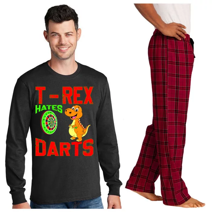 T Rex Hates Darts Long Sleeve Pajama Set