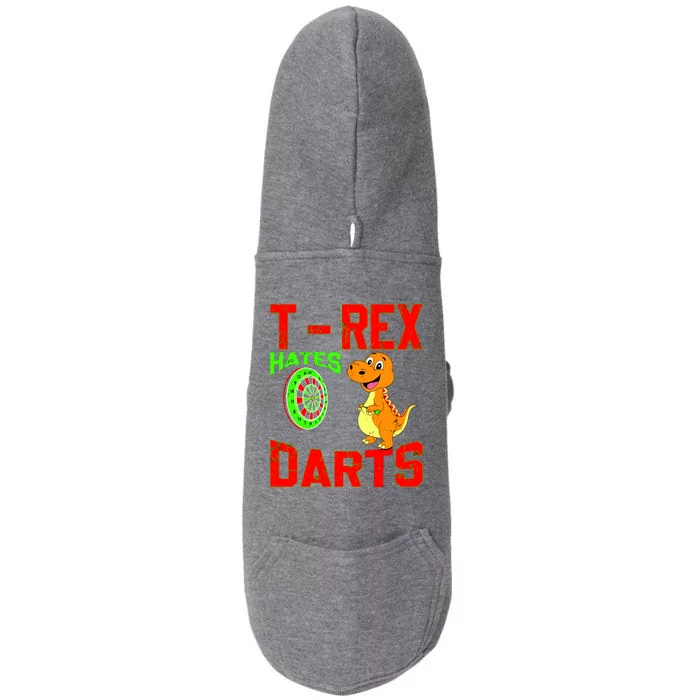 T Rex Hates Darts Doggie 3-End Fleece Hoodie