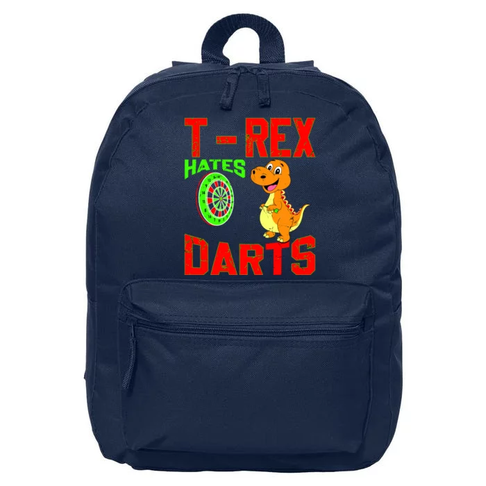 T Rex Hates Darts 16 in Basic Backpack