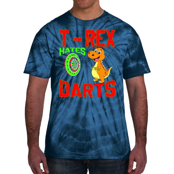 T Rex Hates Darts Tie-Dye T-Shirt