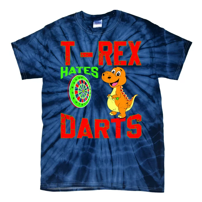 T Rex Hates Darts Tie-Dye T-Shirt