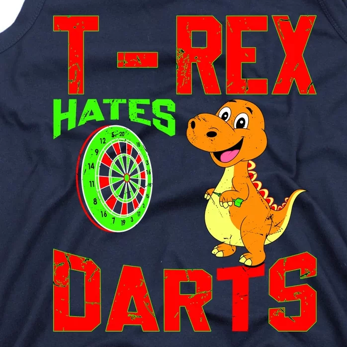 T Rex Hates Darts Tank Top