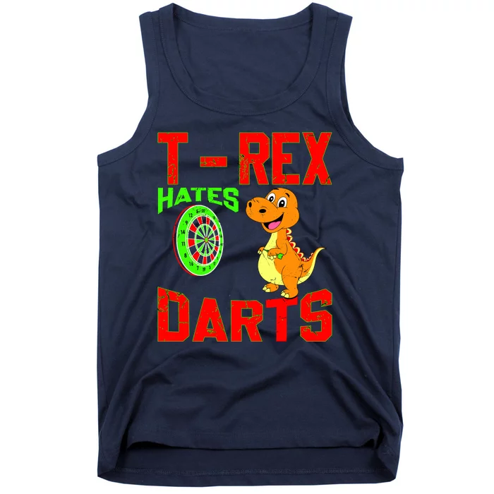 T Rex Hates Darts Tank Top