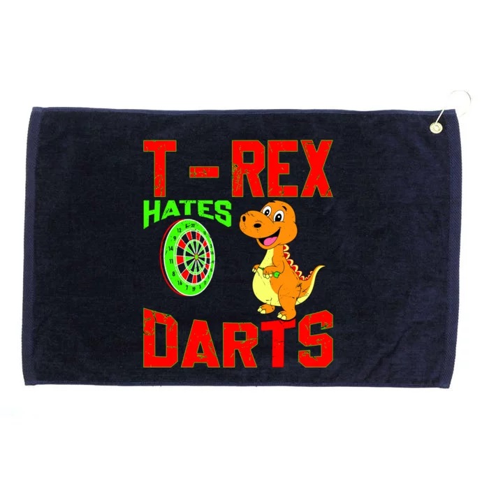 T Rex Hates Darts Grommeted Golf Towel