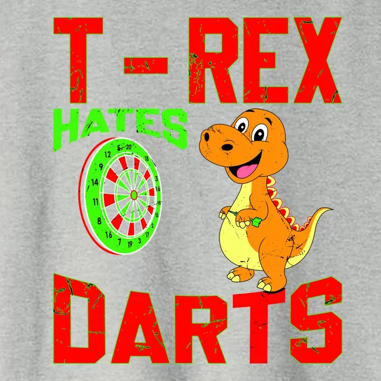 T Rex Hates Darts Women's Crop Top Tee