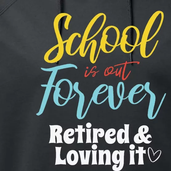 Teacher Retirement Humorous Quote Passionate Retire Educator Performance Fleece Hoodie