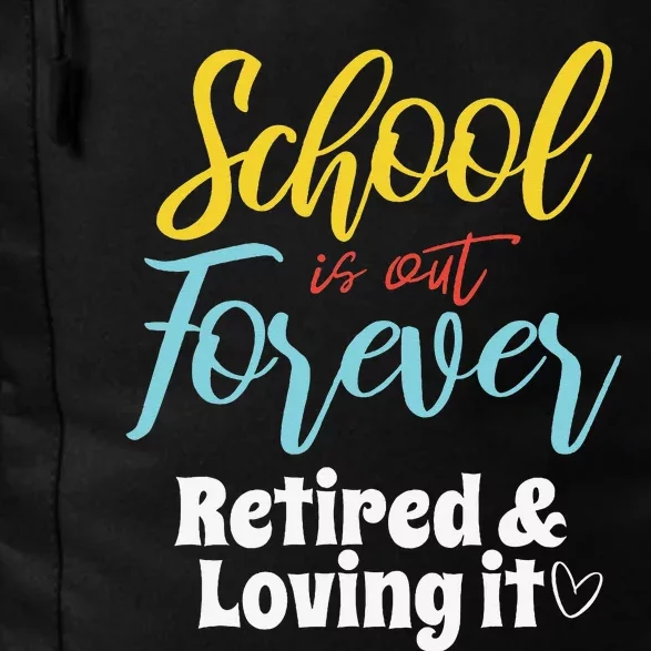 Teacher Retirement Humorous Quote Passionate Retire Educator Daily Commute Backpack