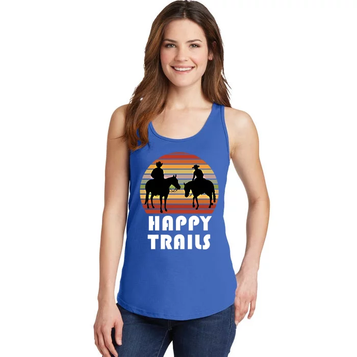 Trail Riding Horse Lover Gift For Cow Cow Gift Ladies Essential Tank