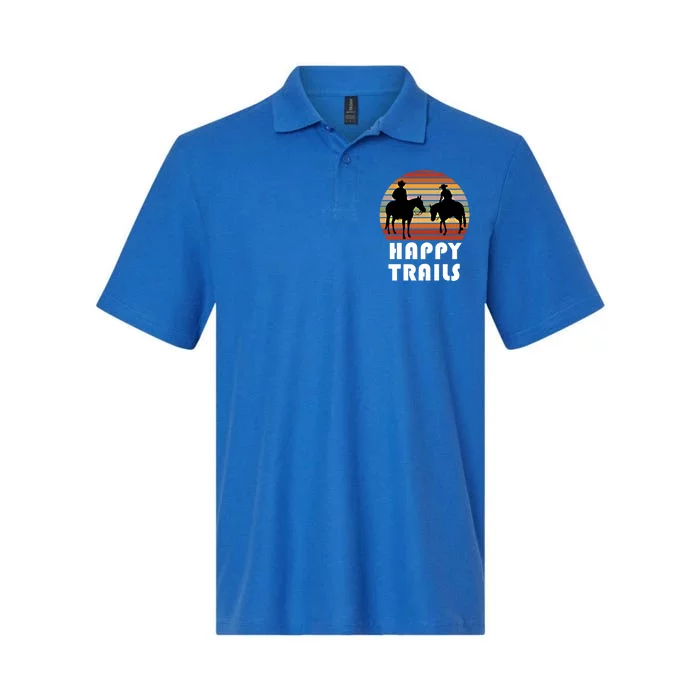 Trail Riding Horse Lover Gift For Cow Cow Gift Softstyle Adult Sport Polo