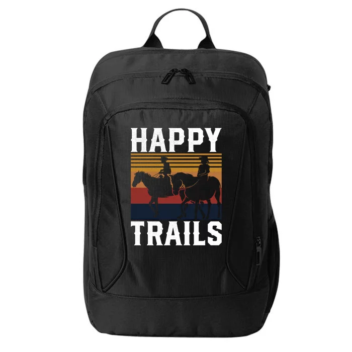 Trail Riding Horse Lover Horseback For Cow Cow Gift City Backpack