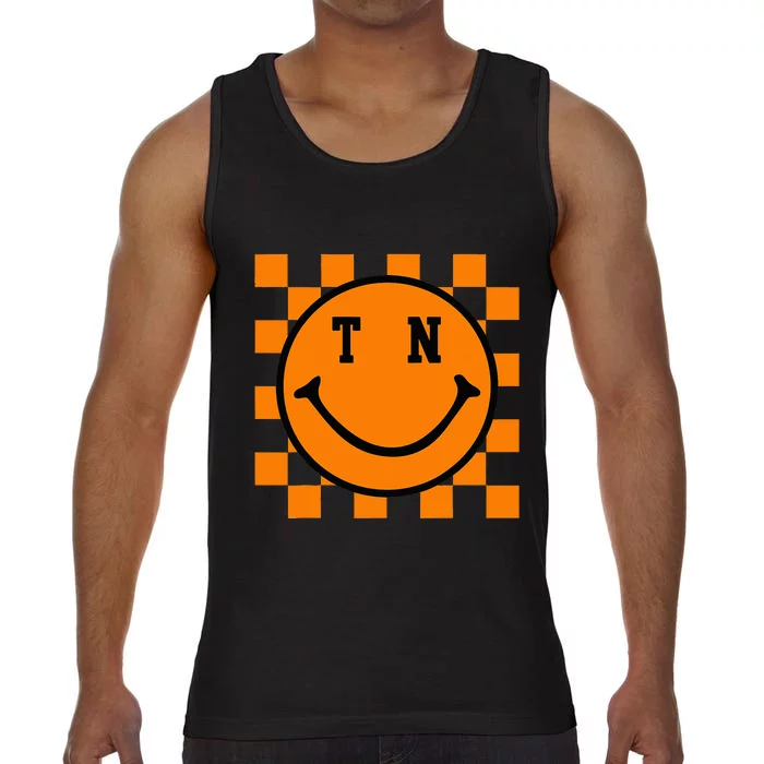 Tennessee Retro Happy Checkerboard Comfort Colors® Tank Top