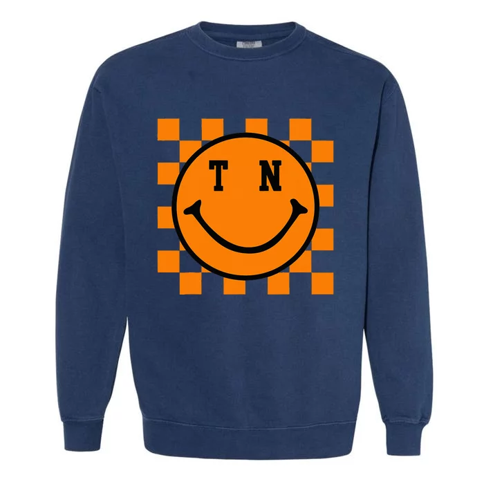 Tennessee Retro Happy Checkerboard Garment-Dyed Sweatshirt