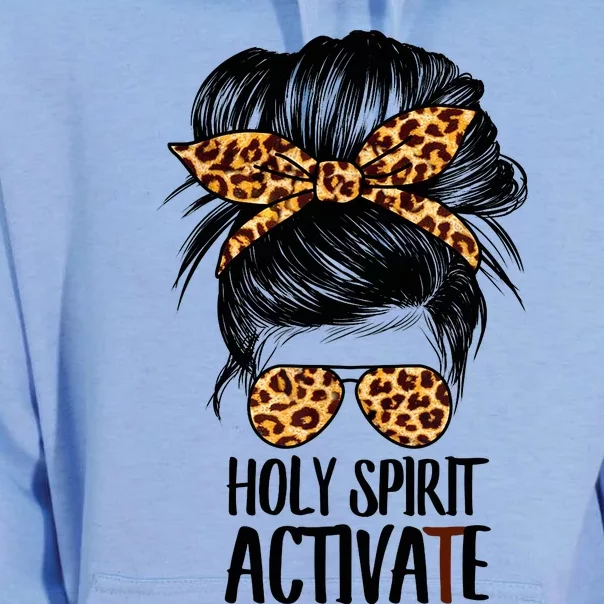 Trendy Religious Holy Spirit Cool Mom Life Leopard Print Unisex Surf Hoodie