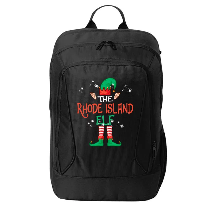 The Rhode Island Elf Matching Family Group Christmas Funny Costume Xmas City Backpack