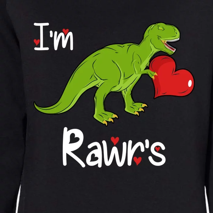 T Rex I'm Yours (Rawr's) Valentine's Day Dinosaur Gift Funny Gift Womens California Wash Sweatshirt