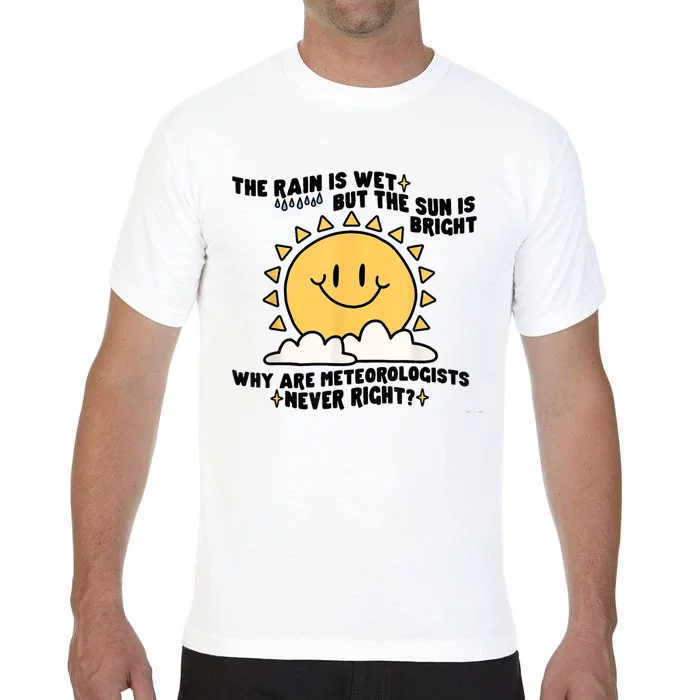 The Rain Is Wet But The Sun Is Bright Why Are Meteorologists Comfort Colors T-Shirt