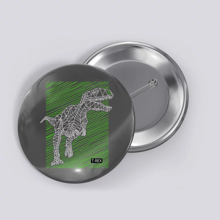 T Rex Illustration Button