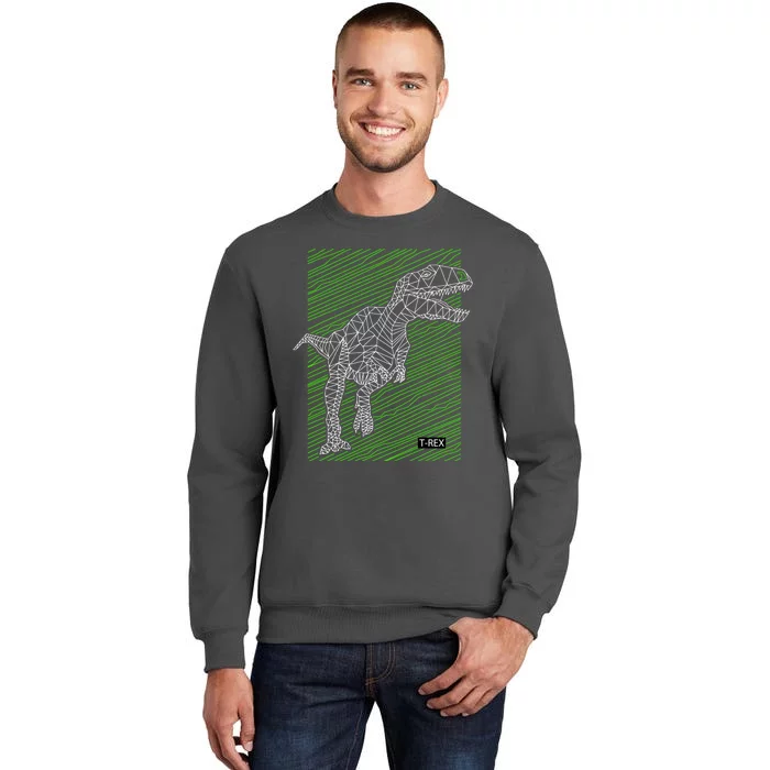 T Rex Illustration Tall Sweatshirt