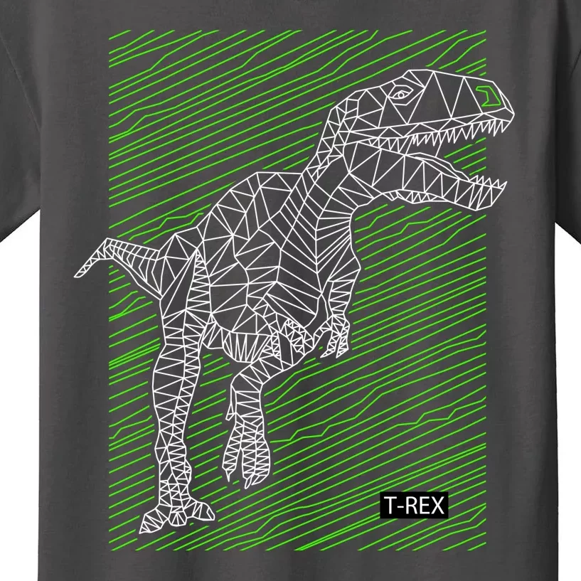 T Rex Illustration Kids T-Shirt