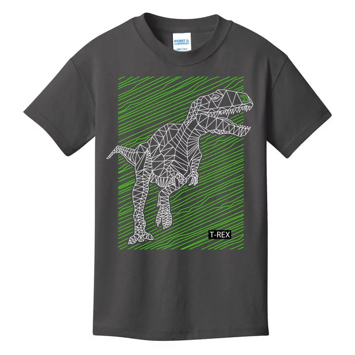 T Rex Illustration Kids T-Shirt